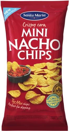 Kukurūzų traškučiai SANTA MARIA Mini nachos chips, 475g