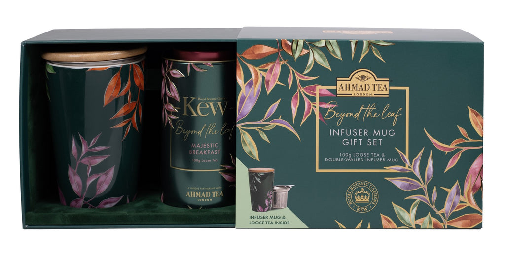 AHMAD TEA 100g Kew Breakfast arbatos rinkinys su puodeliu