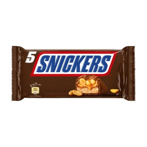 Šokoladinis batonėlis SNICKERS, 5x50g