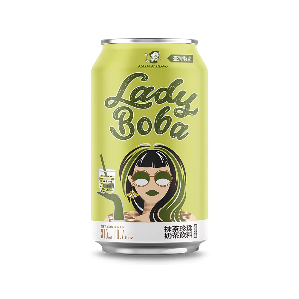 Burbulinė arbata LADY BOBA, Matcha skonio, su pienu, 315ml