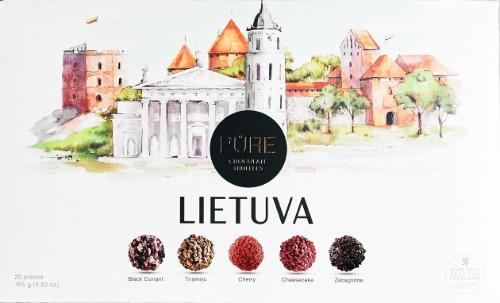 Šokoladinių triufelių kolekcija PURE 20 Lietuva, 160 g