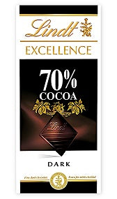 Šokoladas LINDT Excellence, juodas, 70%, 100 g