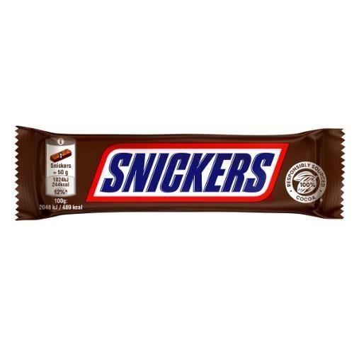 Šokoladinis batonėlis SNICKERS, 50 g