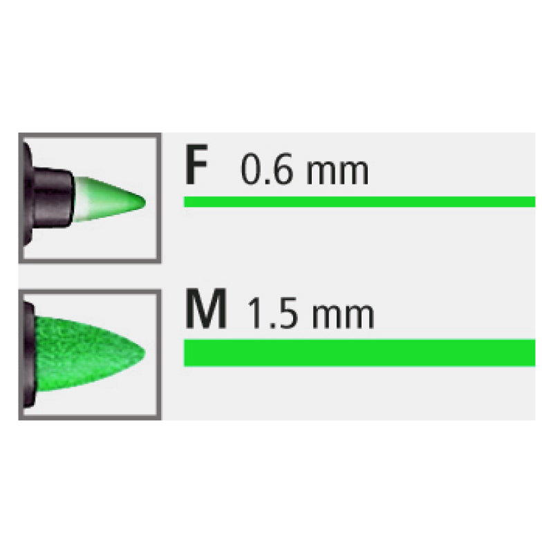 Permanentinis žymeklis STAEDTLER LUMOCOLOR DUO 348, ŽALIA
