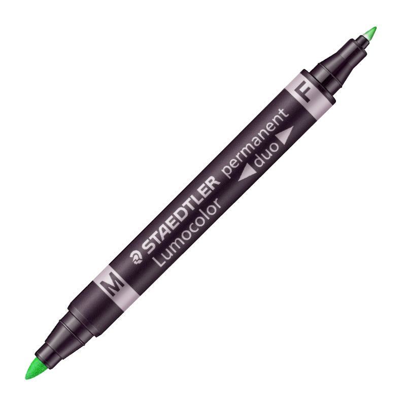 Permanentinis žymeklis STAEDTLER LUMOCOLOR DUO 348, ŽALIA