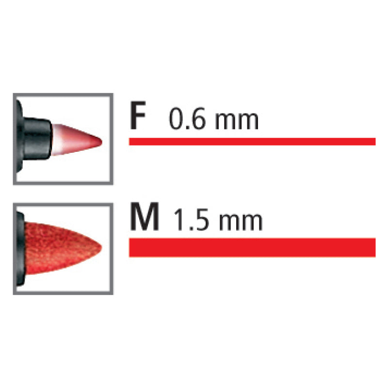 Permanentinis žymeklis STAEDTLER LUMOCOLOR DUO 348, RAUDONA