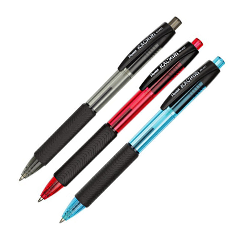 Automatinis tušinukas PENTEL KACHIRI 0.7mm, juodos spalvos tušas, 2 vnt.