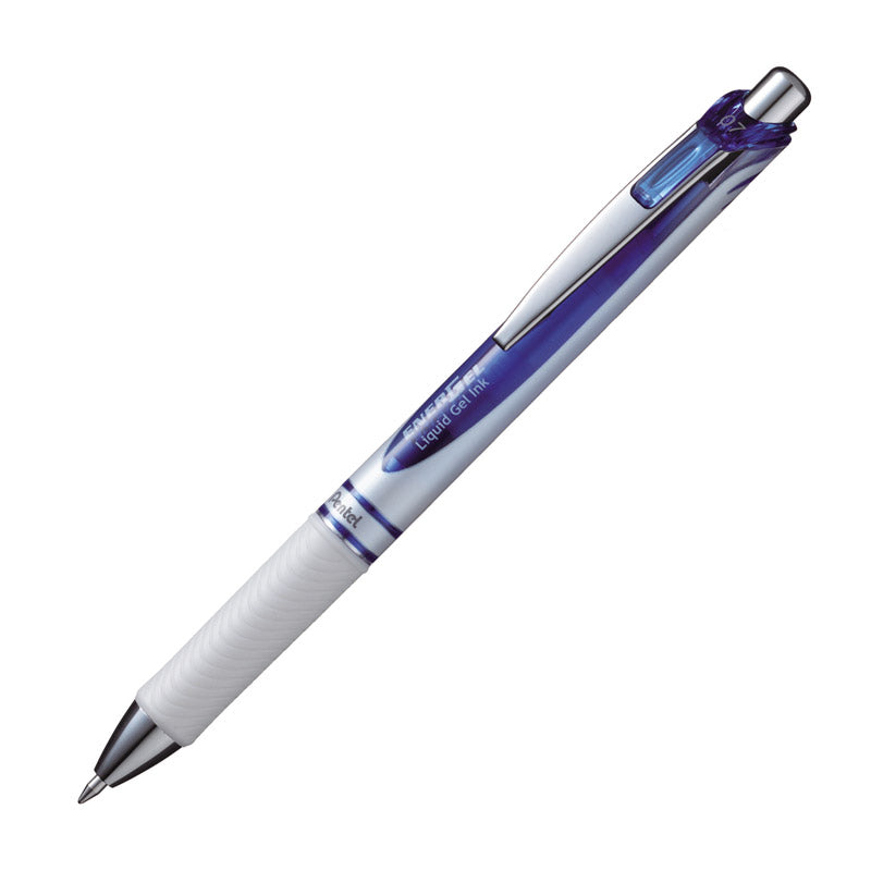 Automatinis rašiklis PENTEL ENERGEL PEARL WHITE 0.5 mm, mėlynos spalvos rašalas, 2 vnt.