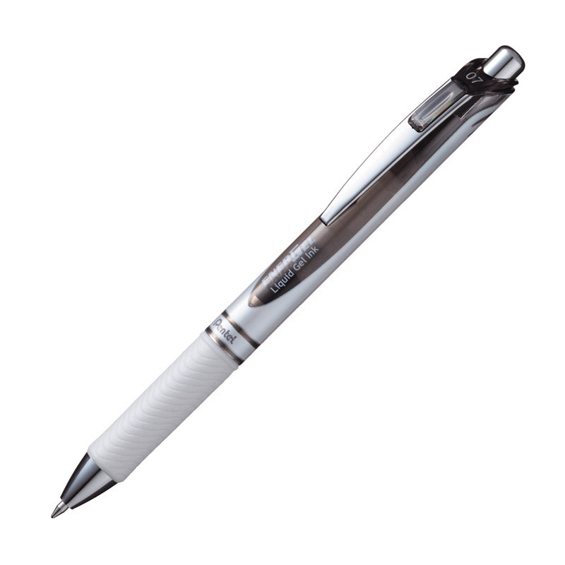 Automatinis rašiklis PENTEL ENERGEL PEARL WHITE 0.5 mm, juodos spalvos rašalas 2 vnt.