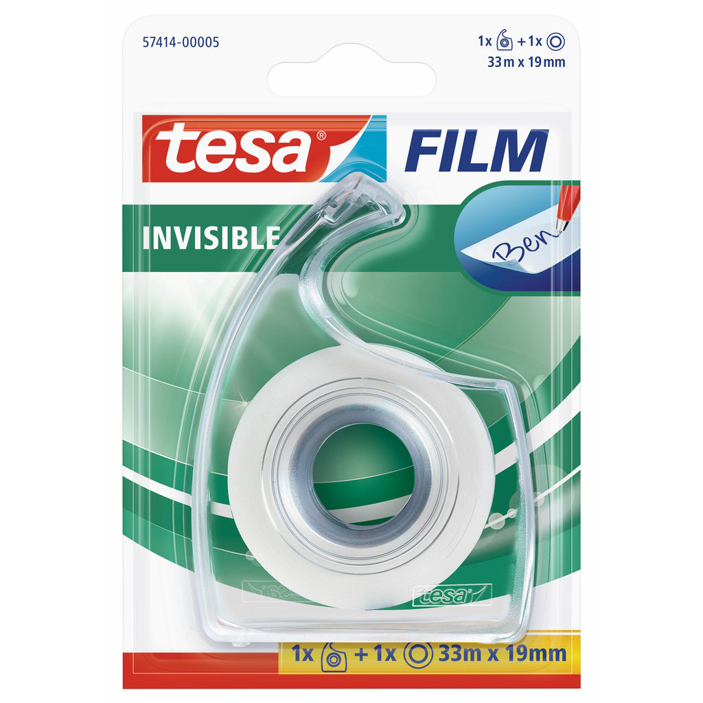 Permatoma lipni juostelė TESA Invisible Self-Adhesive Tape, 19mm x 33m, su dėklu