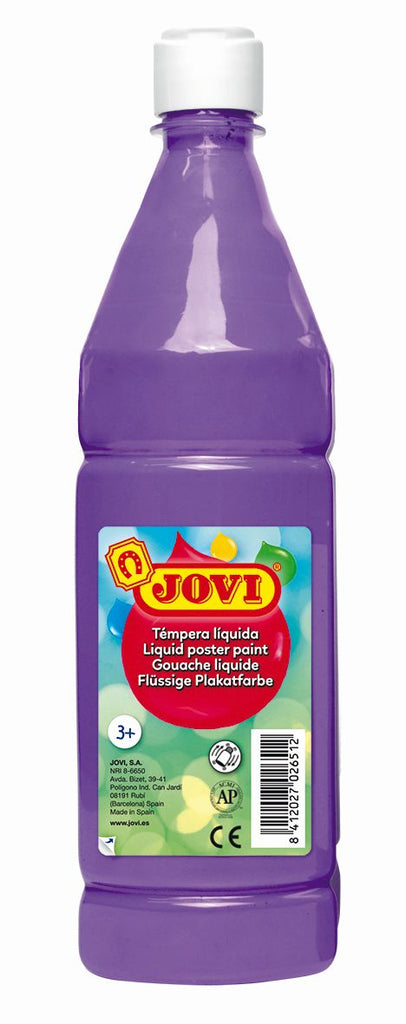 Skystas guašas buteliuke JOVI 1000 ml, violetinė sp.