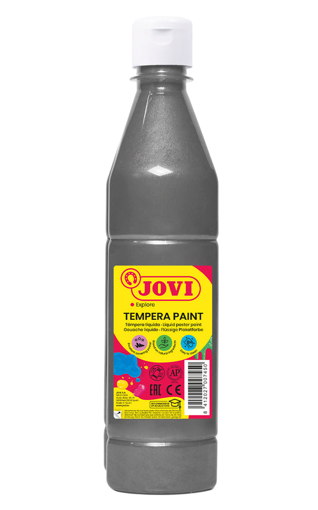 Tempera dažai JOVI Liquid, 500ml, sidabrinės sp.