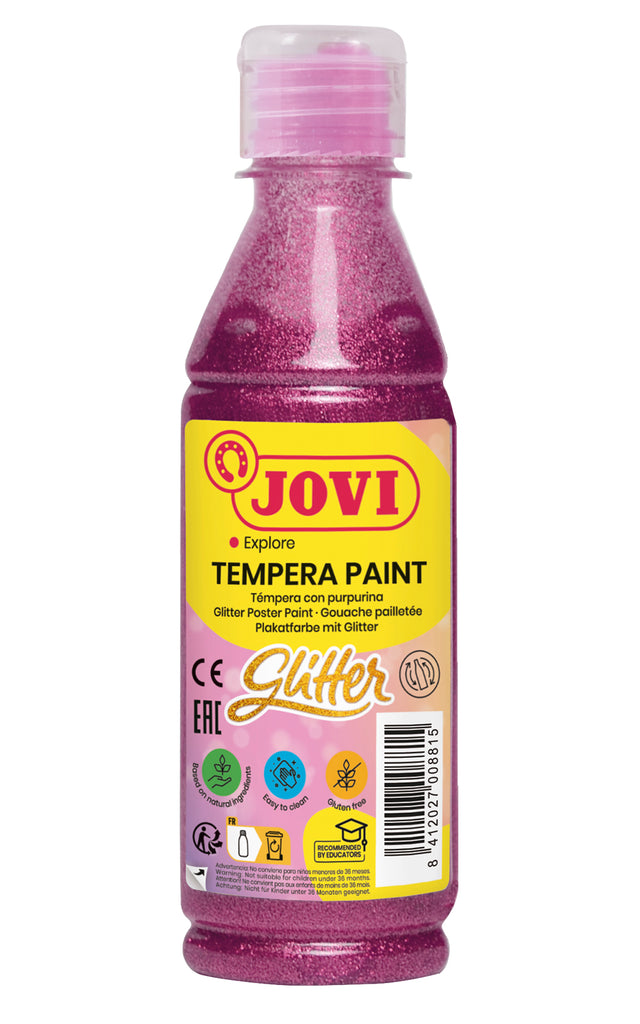 Tempera dažai JOVI, 250ml, rožinės sp., blizgūs