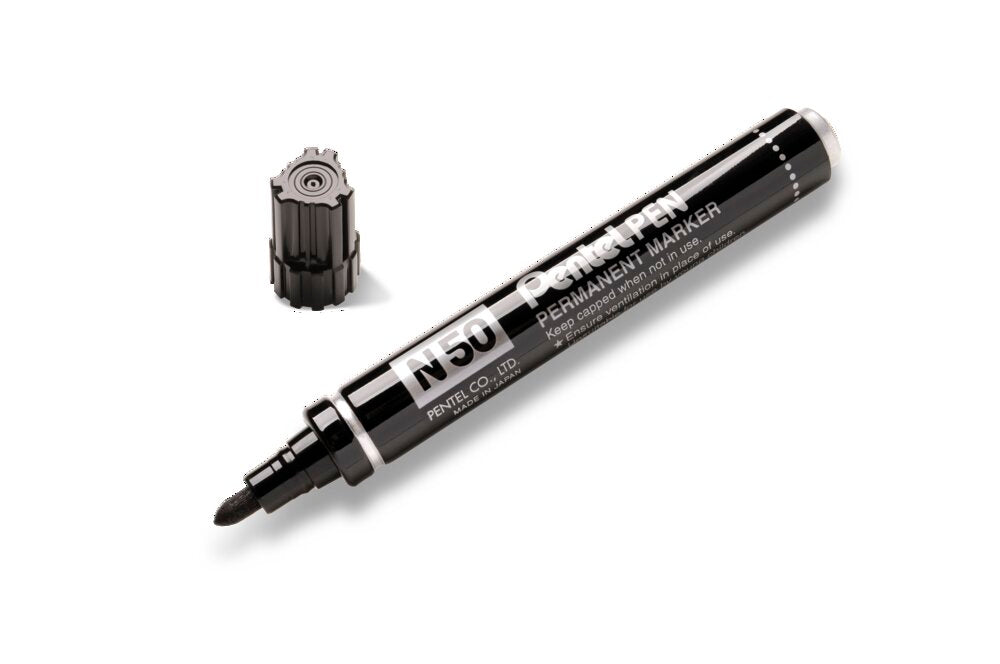 Permanentinis žymeklis Pentel Tool Pen N50, 3 mm, 4 vnt., įvairių spalvų