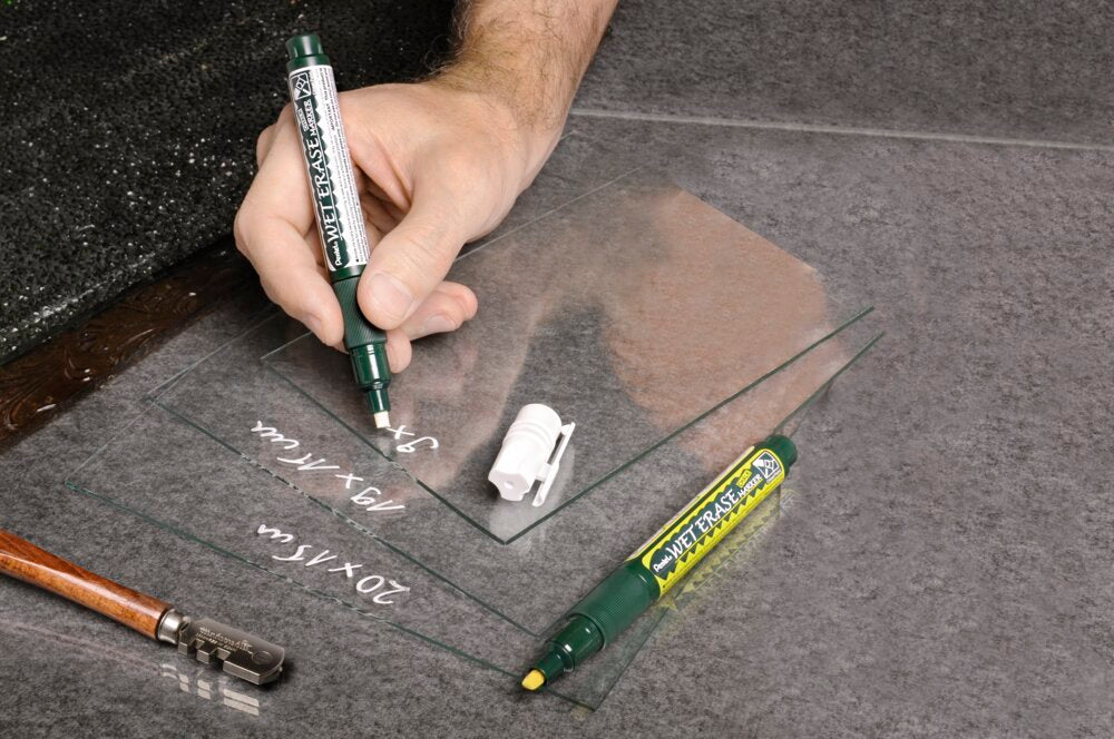 Žymeklis Pentel Tool Glass- and Chalk Wet Erase, 1,5–4 mm, 4 vnt., įvairios spalvos