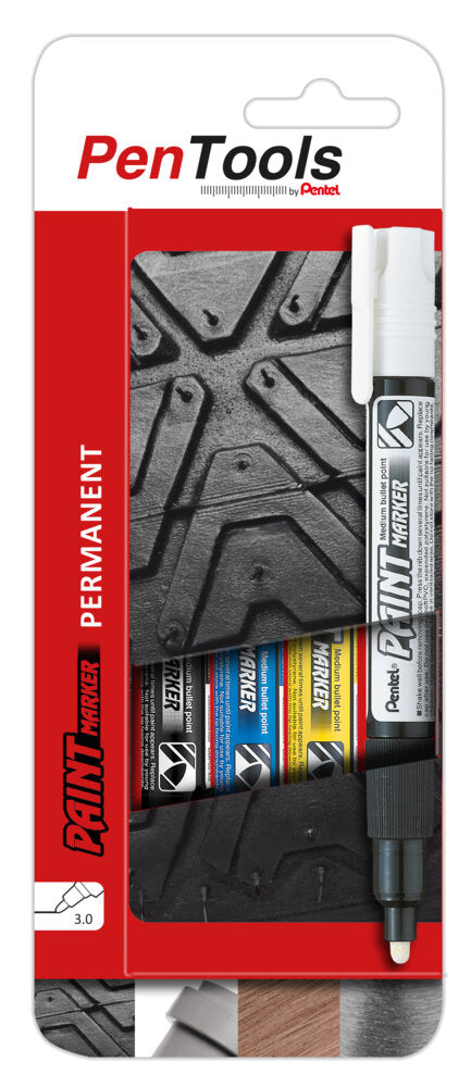 Permanentinis Žymeklis Pentel Tool Paint MMP20, 3mm, 4 vnt, įvairių spalvų