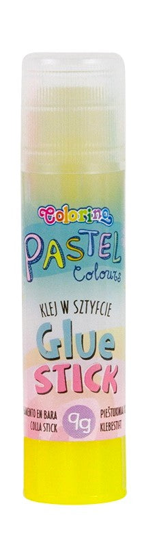 Pieštukiniai klijai COLORINO Pastel 9g, skaidrūs, pastelinių spalvų