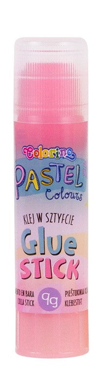 Pieštukiniai klijai COLORINO Pastel 9g, skaidrūs, pastelinių spalvų