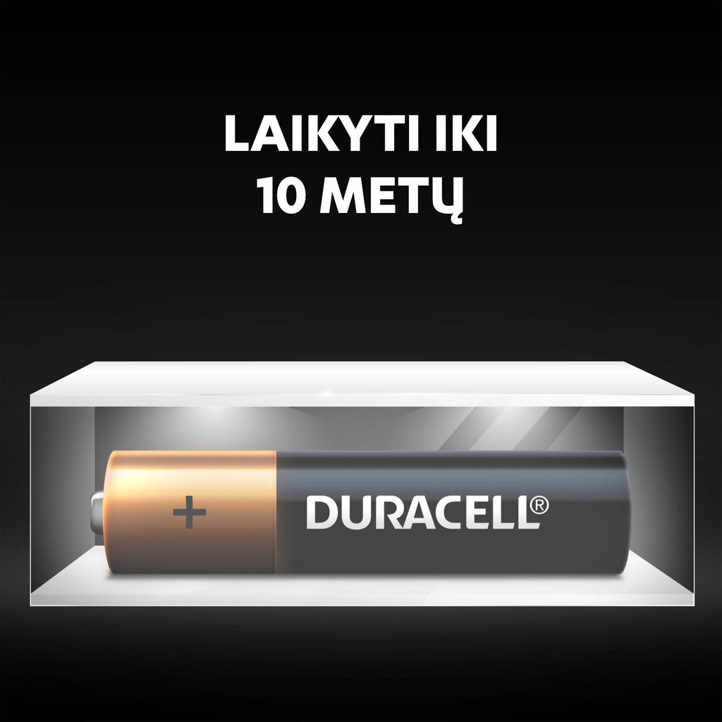 „Duracell“ šarminės AAA baterijos, 12 baterijų pakuotė