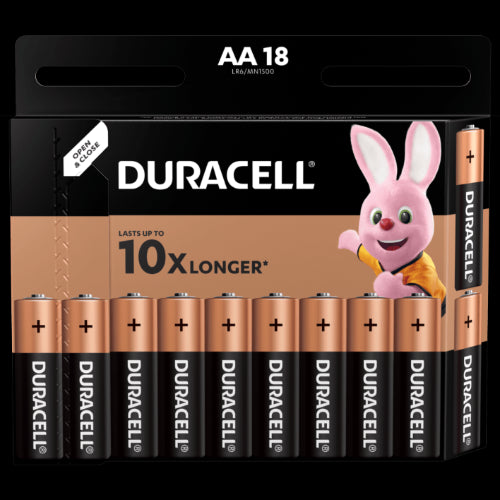 Baterijos DURACELL AA, LR6 18 vnt.