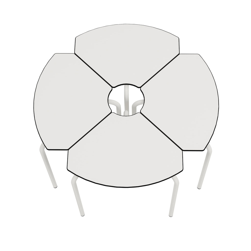 Stalas GRAU Petal, 69x50cm (T4-T5-T6), baltos sp.