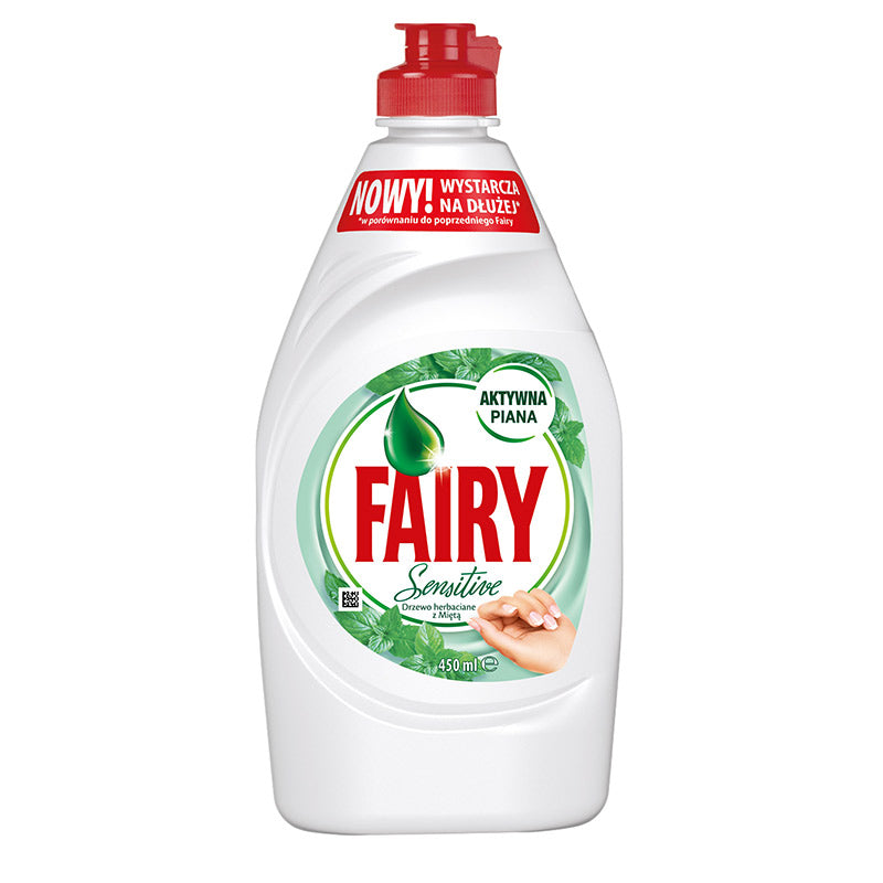 Indų ploviklis FAIRY SENSITIVE Tea Tree & Mint, 450 ml