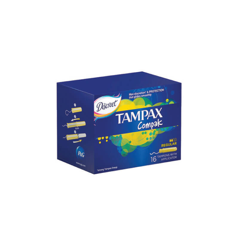 Tamponai TAMPAX Compak Regular, 16 vnt.