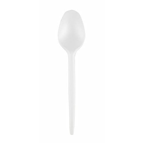 Vienkartiniai šaukštai SUPERIOR, PS, balti, 17 cm, 50 vnt