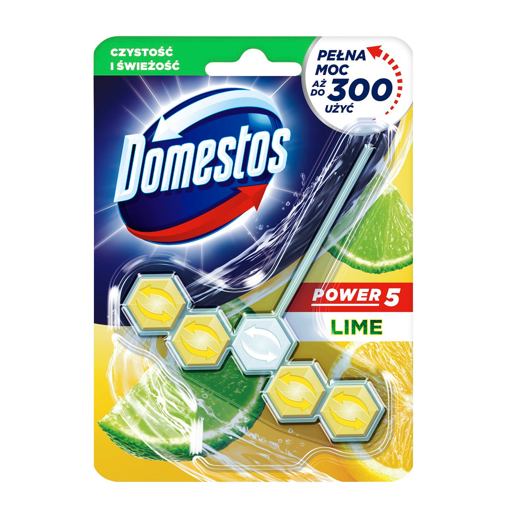 WC valiklis DOMESTOS Power 5, Lime, 55 g