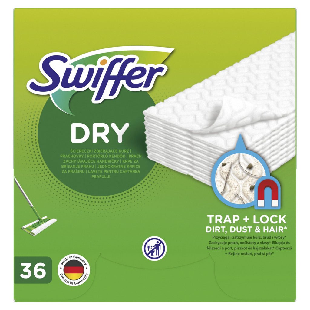 Swiffer Sweeper sausos šluostės, papildymas 36vnt