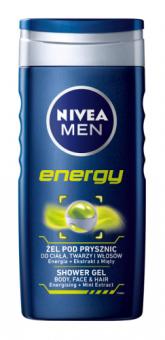 Dušo želė vyrams NIVEA Energy, 250 ml