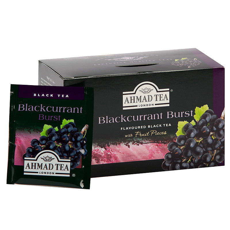 Arbata AHMAD ALU FRUIT BLACKCURRANT TEA, 20 vokelių su siūlu po 2 g