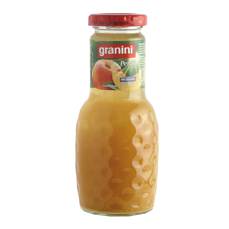 Persikų nektaras GRANINI, 0.25 L, 12 vnt., stiklinis butelis D