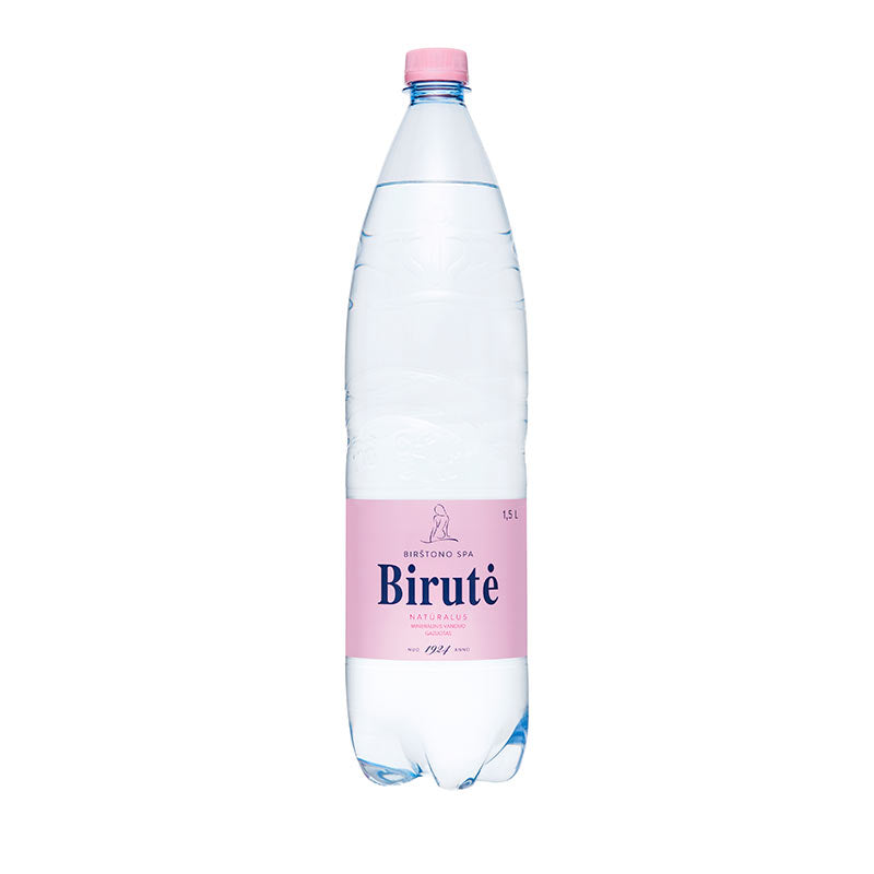 Natūralus mineralinis vanduo BIRUTĖ, 6 vnt., gazuotas, 1,5 l, PET D