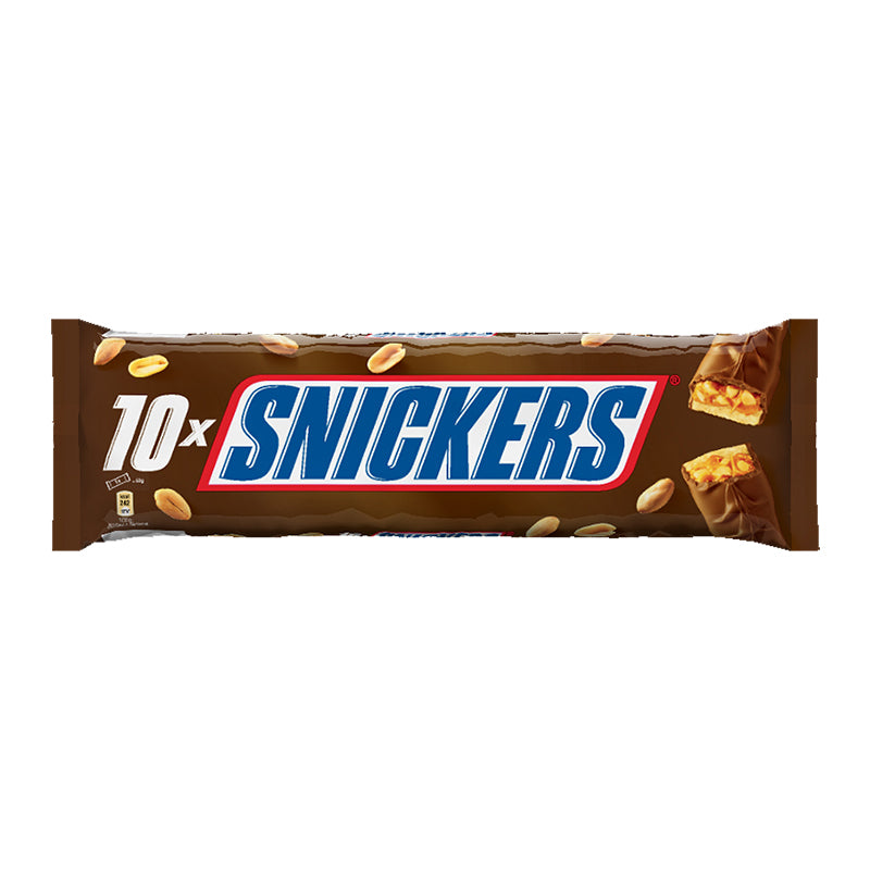 Šokoladiniai batonėliai SNICKERS, 10x50g