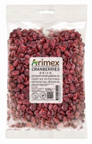 Džiovintos spanguolės ARIMEX, 500g