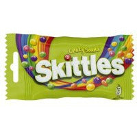 Dražė SKITTLES Sours, rūgštūs, vaisiniai, 38 g