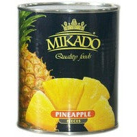 Ananasų gabaliukai MIKADO, 820 g / 490 g