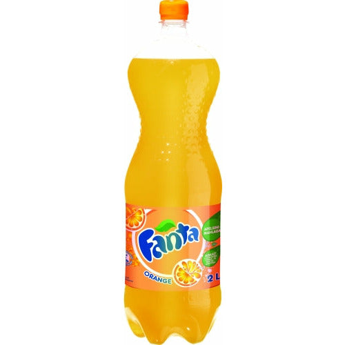 Gazuotas apelsinų skonio gaivusis gėrimas FANTA, 2 l PET D