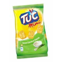 Krekeriai TUC Mini, su grietine ir svogūnu, 100 g