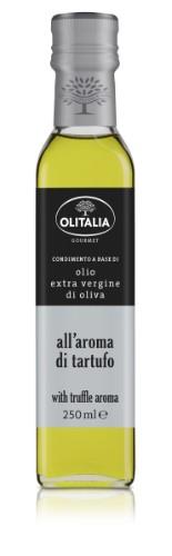 Alyvuogių aliejus OLITALIA, extra virgin, su trumais, 250 ml