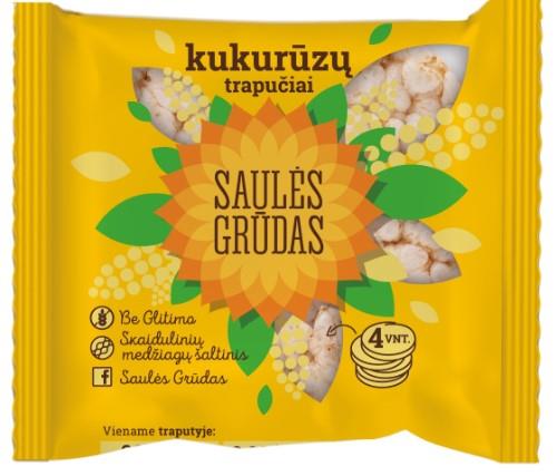 Kukurūzų trapučiai SAULĖS GRŪDAS, 28 g