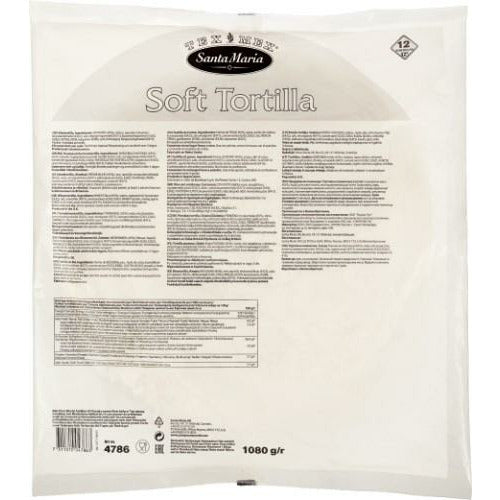 Kvietiniai paplotėliai, TEX MEX, WHEAT TORTILLA 12", 1080 g