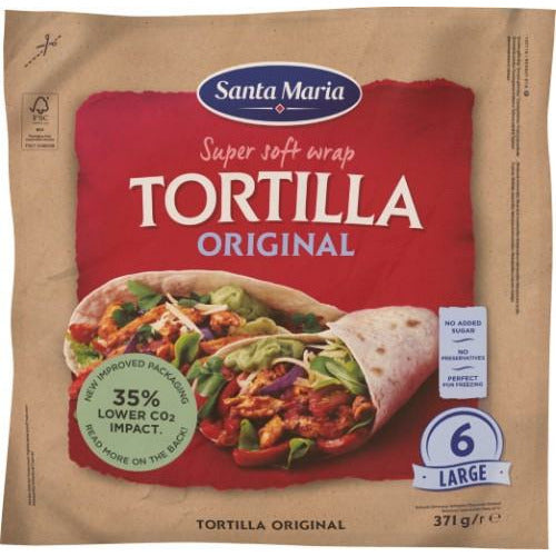 Tortilijos 10" SANTA MARIA, 371 g