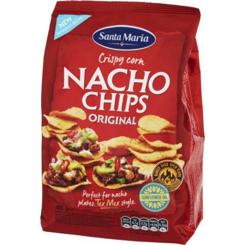 Kukurūzų traškučiai SANTA MARIA, Nacho, 185 g