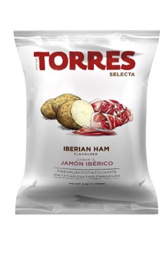 Bulvių traškučiai TORRES, Iberico kumpio skonio, 150 g.