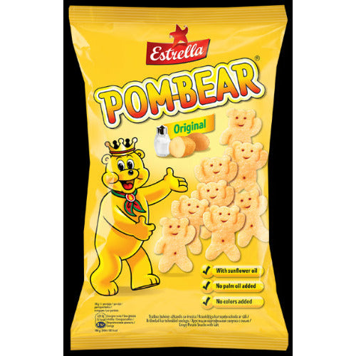 ESTRELLA POM-BEAR traškus bulvinis užkandis su druska, 65 g