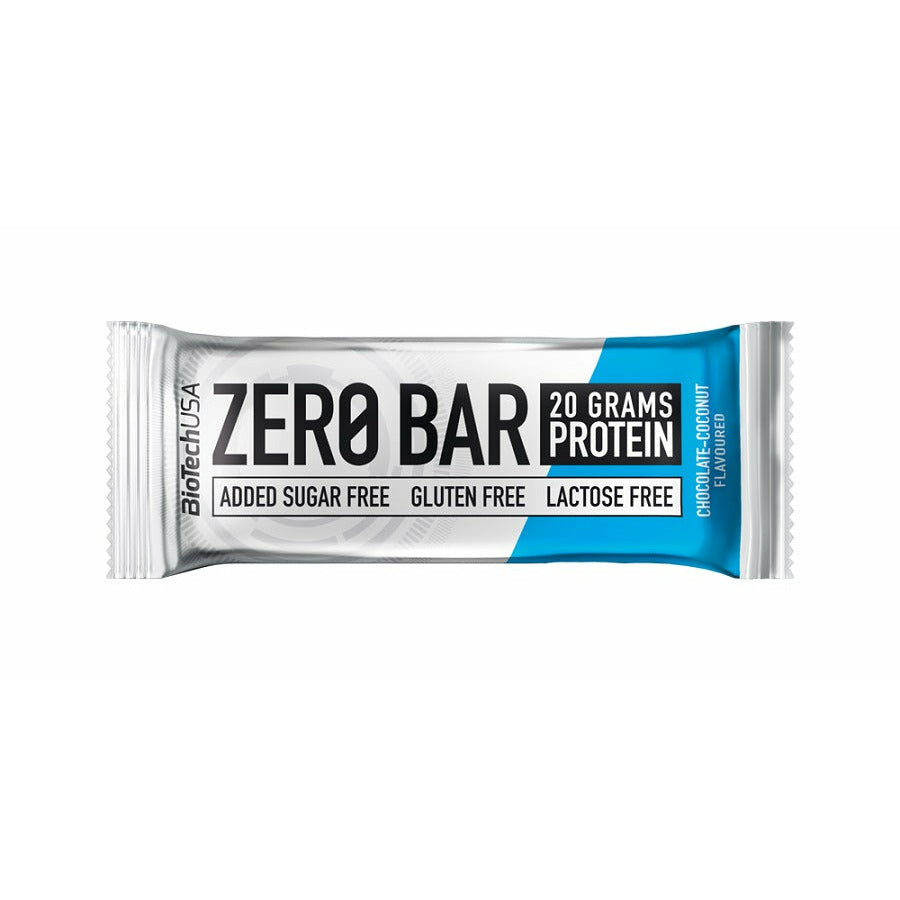 2 vnt. Baltyminis batonėlis BioTechUSA Zero Bar, šokoladinis, su kokosu, 50 g