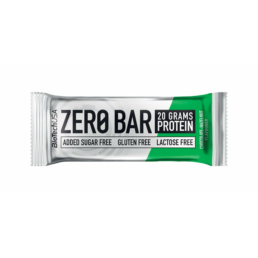 2 vnt. Baltyminis batonėlis BioTechUSA  Zero Bar, šokoladinis, su lazdyno riešutais, 50 g