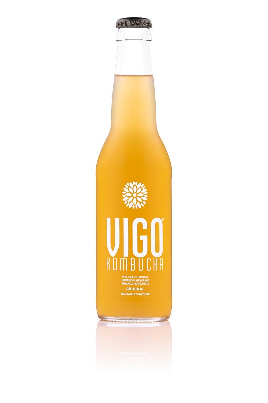 Gaivusis arbatos gėrimas VIGO Kombucha, Original, gazuotas, 0,330 l, D